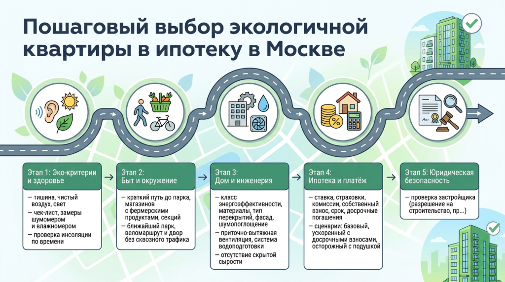 Пошаговый выбор экологичной квартиры в ипотеку